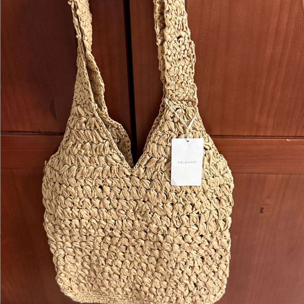 Primark Handwoven Shoulder Bag in Natural